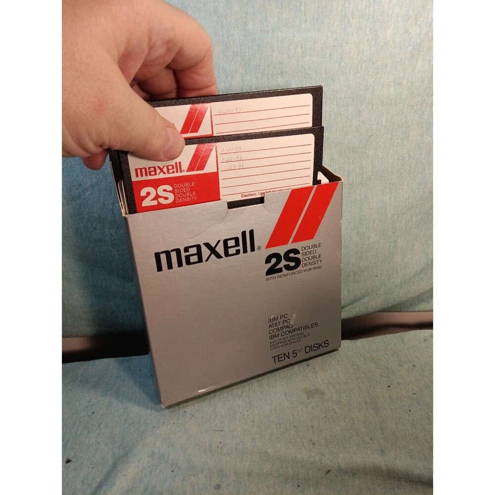 Maxell 2S Double Sided Double Density 5 1/4